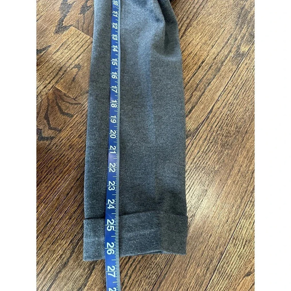 ATM Anthony Thomas Melillo Ponte Slim Pants Sz 4 Gray Mid Rise Cuffed M0348 - Picture 13 of 15